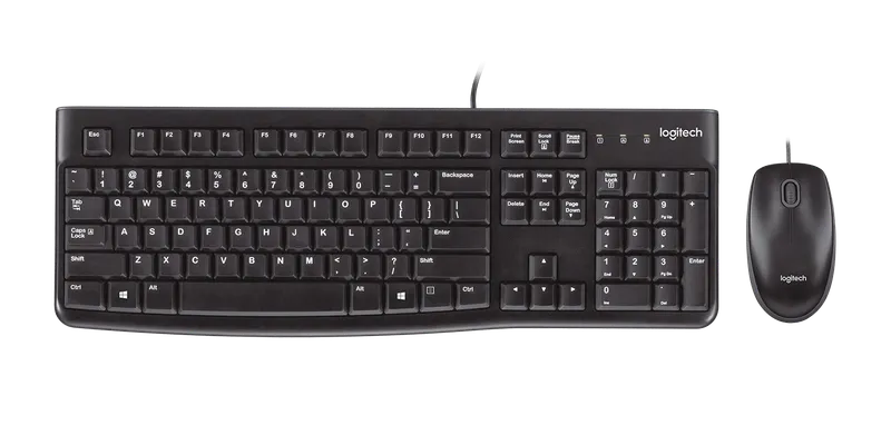 Logitech MK120 Corded Keyboard and Mouse Combo