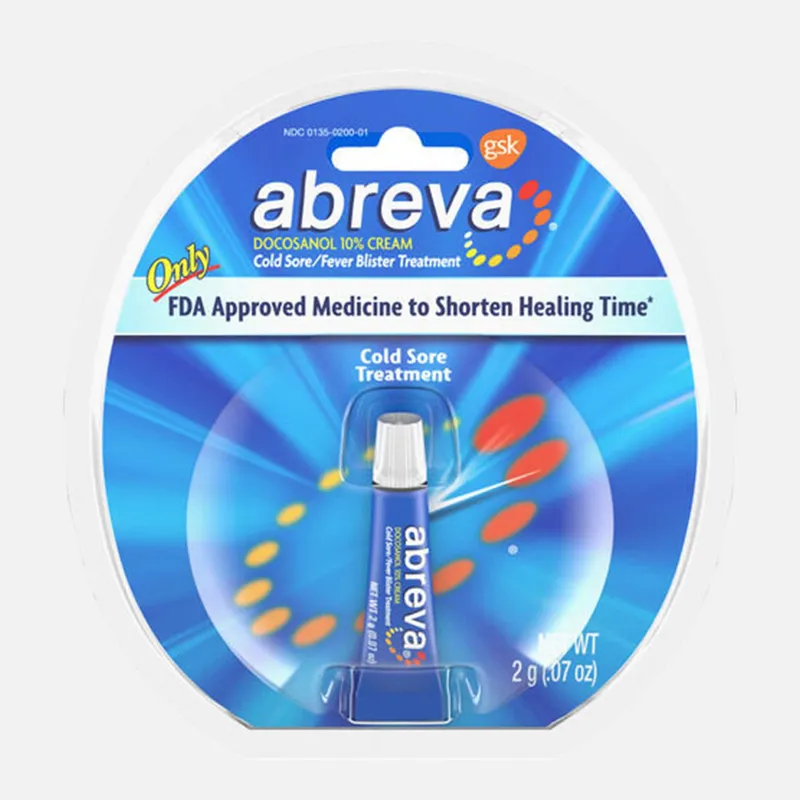 Abreva, Docosanol 10% Cream Tube, Treatment for Cold Sore/Fever Blister, 2g