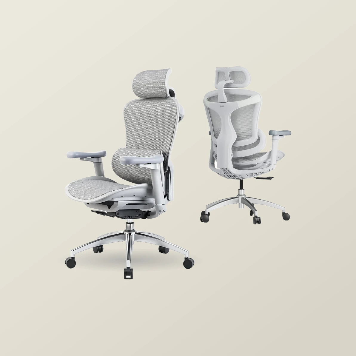 Sihoo Sihoo Doro-C300 Ergonomic Chair, 3D Armrests Swivel Chair, Adaptive Lumbar Support Office Chair, Ergonomic Desk Chairs for Adults, Comfort Home Office Chair, Gray