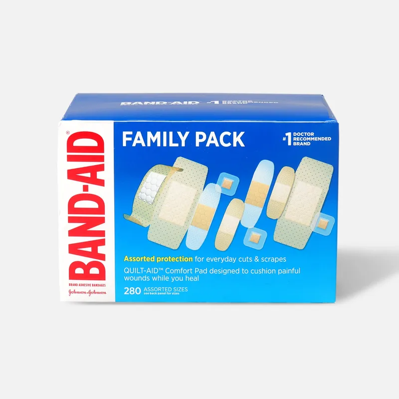 BAND-AID® Family Pack Assorted Adhesive Bandages, 280 ct.