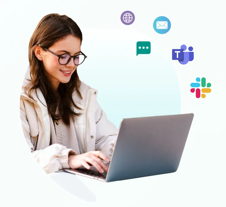 Caeli across Slack, Teams, Email, and Web
